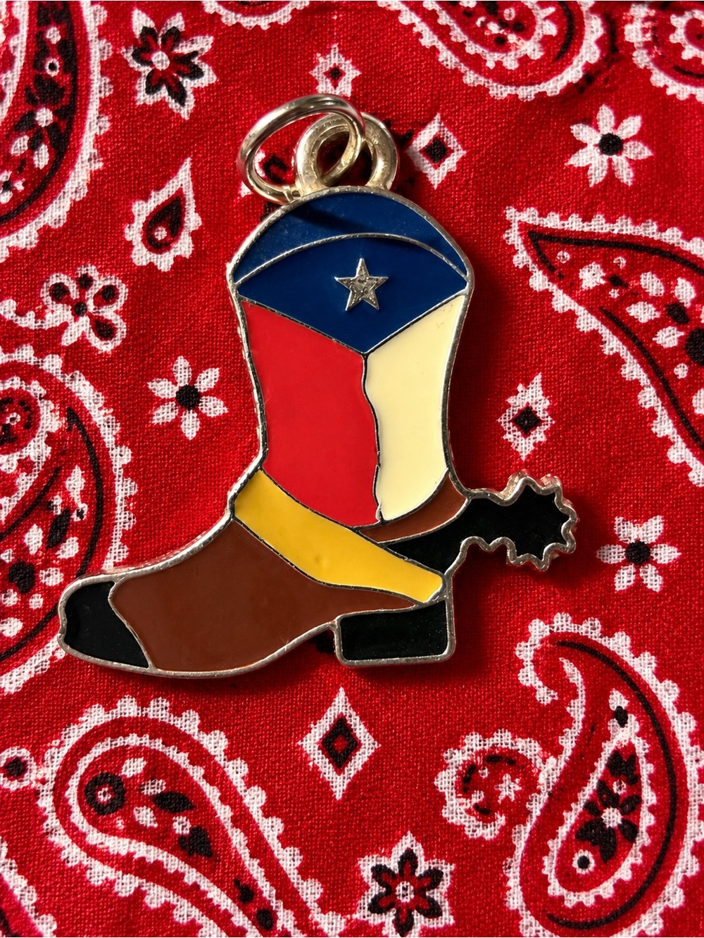Texas Cowboy Boot Pendant